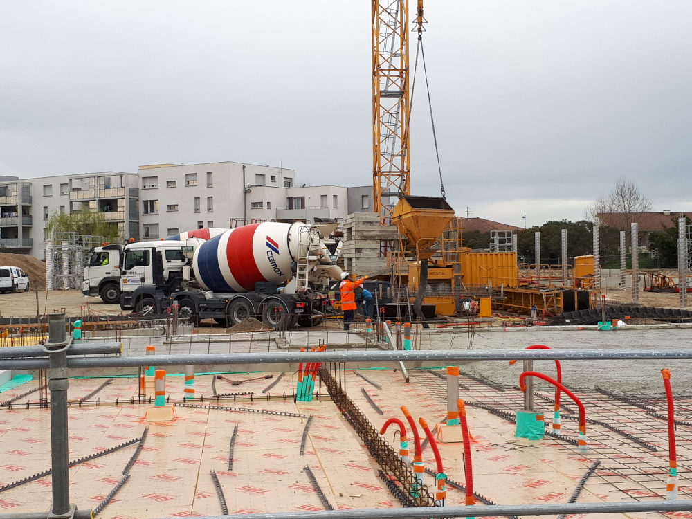 Un béton bas carbone CEMEX pour une école élémentaire