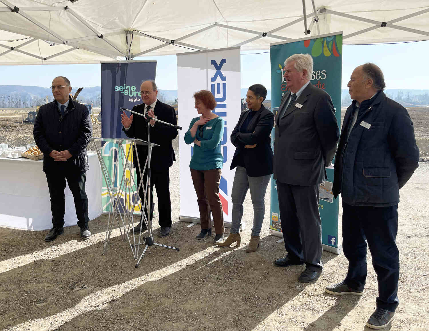 Parc de loisirs de Léry-Poses : coup d’envoi des travaux du futur bassin d’entraînement d’aviron et de canoë-kayak des JO 2024