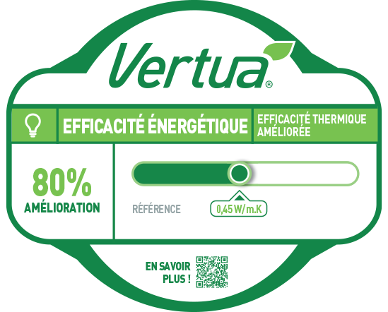 Logo de Vertua :Efficacité Thermique Améliorée